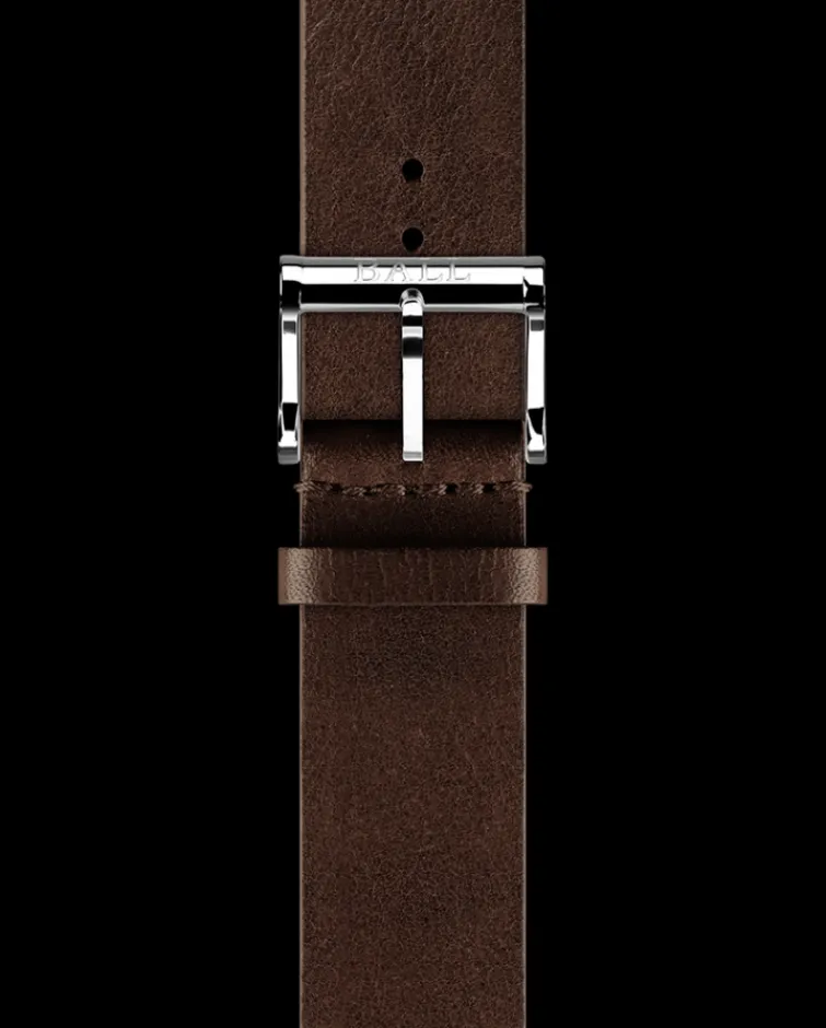 Ball Watch Accessories<Brown calf leather 20mm