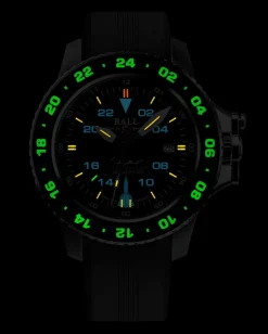 Ball Watch Engineer Hydrocarbon<Engineer Hydrocarbon AeroGMT Sled Driver (42mm) BLACKRUBBERSTRAP