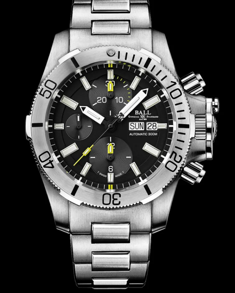 Ball Watch Engineer Hydrocarbon<Engineer Hydrocarbon Submarine Warfare Chronograph (42mm) BLACK