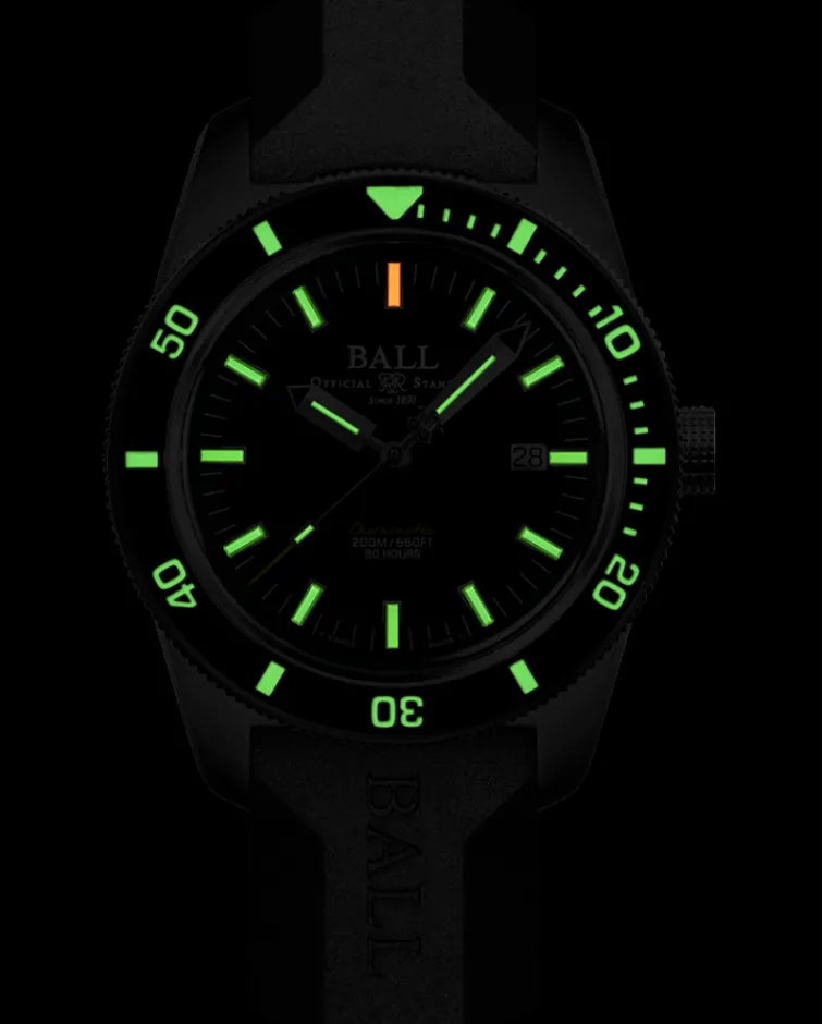 Ball Watch Engineer Ii<Engineer II M Skindiver Heritage BLACKRUBBERSTRAP