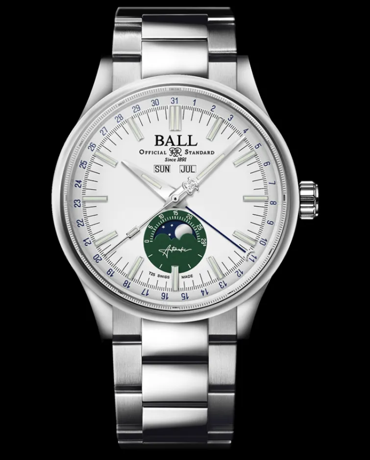 Ball Watch Engineer Ii<Engineer II Moon Calendar (40mm) WHITEANDGREEN