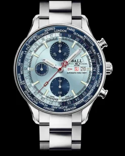 Ball Watch Engineer Ii<Engineer II Navigator World Time Chronograph Iceblue