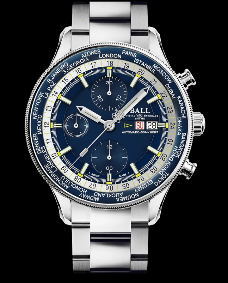 Ball Watch Engineer Ii<Engineer II Navigator World Time Chronograph BLUE