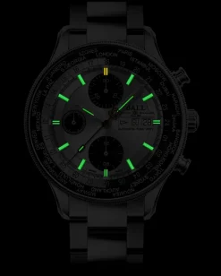 Ball Watch Engineer Ii<Engineer II Navigator World Time Chronograph Silver