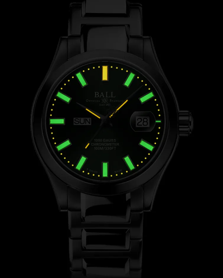 Ball Watch Engineer Iii<Engineer III Marvelight Chronometer Day-Date (40mm) GREEN
