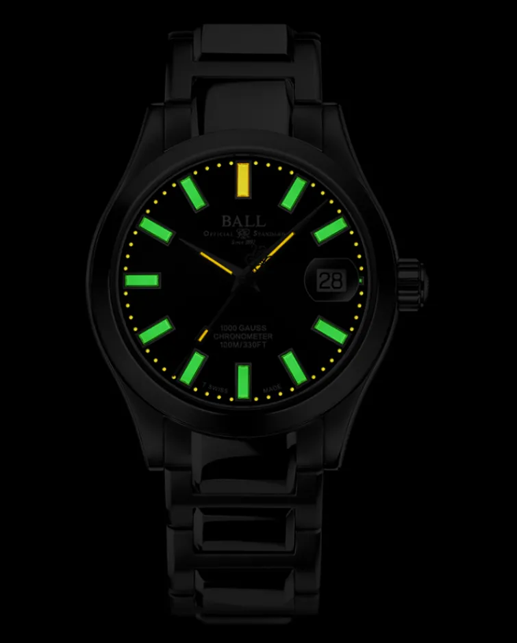 Ball Watch Engineer Iii<Engineer III Marvelight Chronometer (36mm) BLACK
