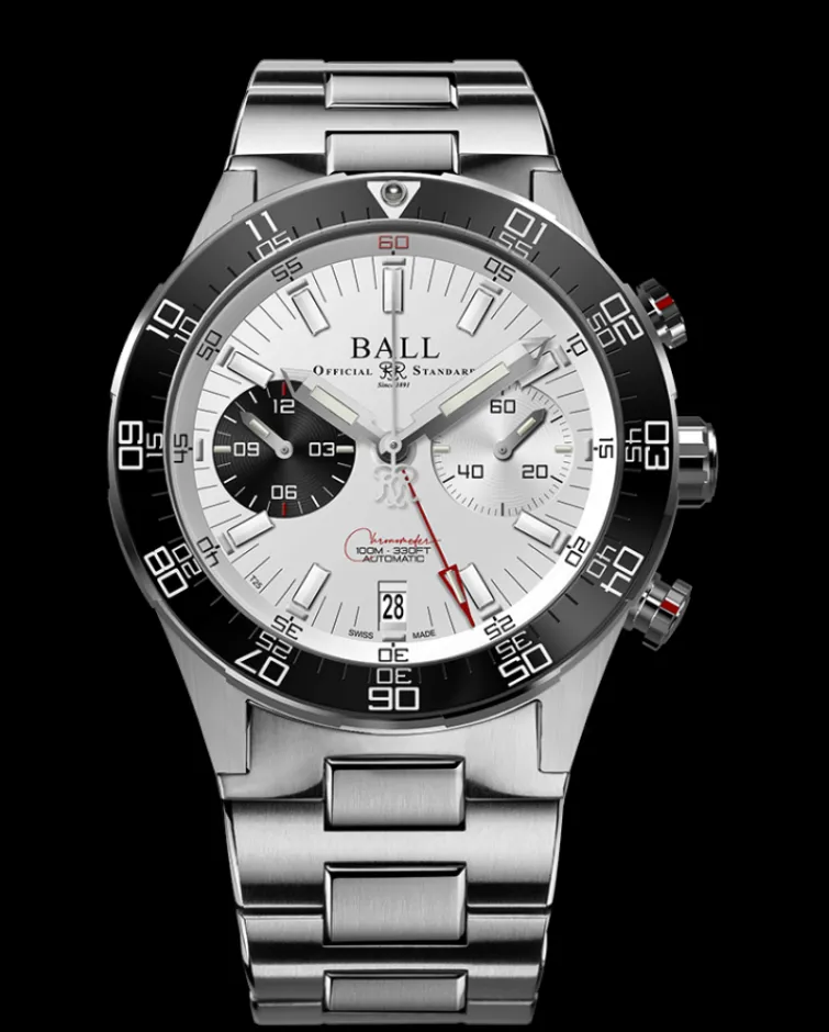 Ball Watch Roadmaster<Roadmaster M Chronograph (41mm) SILVER