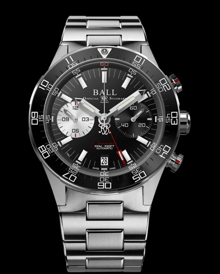 Ball Watch Roadmaster<Roadmaster M Chronograph (41mm) BLACK