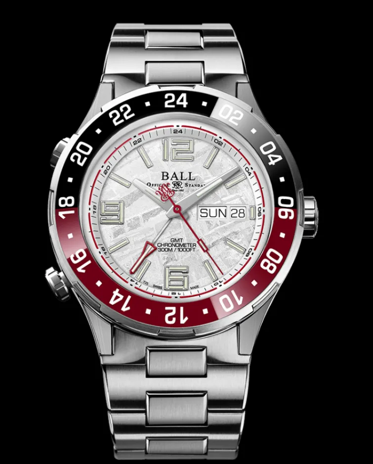 Ball Watch Roadmaster<Roadmaster Marine GMT Meteorite (40mm) BLACK&RED