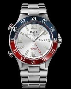 Ball Watch Roadmaster<Roadmaster Marine GMT (42mm) SILVER