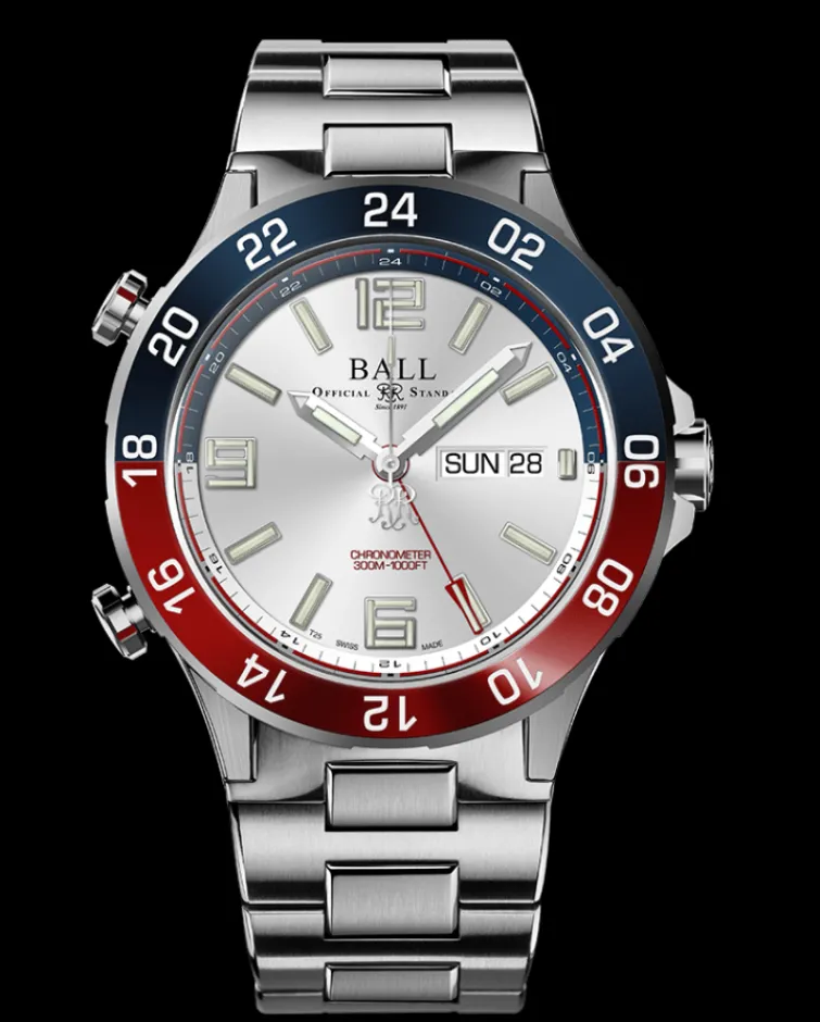 Ball Watch Roadmaster<Roadmaster Marine GMT (42mm) SILVER