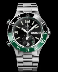 Ball Watch Roadmaster<Roadmaster Marine GMT Moon Phase (42mm) BLACK