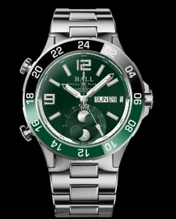 Ball Watch Roadmaster<Roadmaster Marine GMT Moon Phase (42mm) GREEN