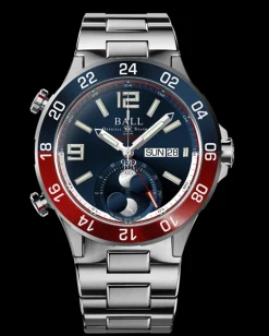 Ball Watch Roadmaster<Roadmaster Marine GMT Moon Phase (42mm) BLUE