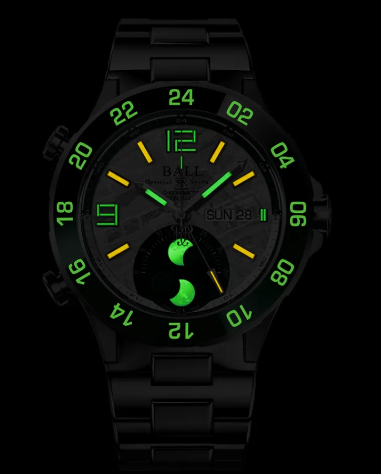 Ball Watch Roadmaster<Roadmaster Marine GMT Moon Phase (42mm) METEORITE