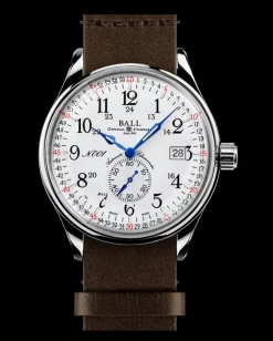 Ball Watch Trainmaster<Trainmaster Railroad Standard 130 Years (40mm) Leather