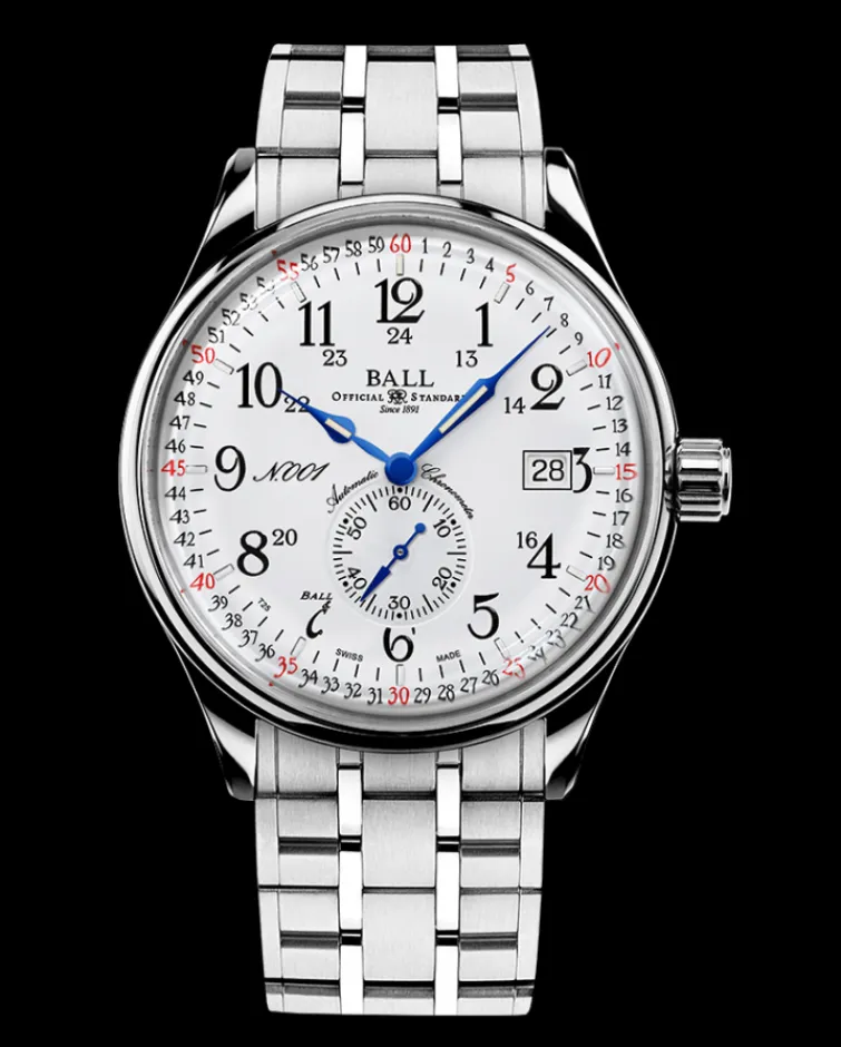 Ball Watch Trainmaster<Trainmaster Railroad Standard 130 Years (40mm) StainlessSteel