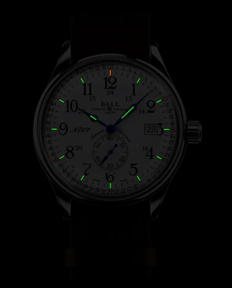 Ball Watch Trainmaster<Trainmaster Railroad Standard 130 Years (40mm) Leather