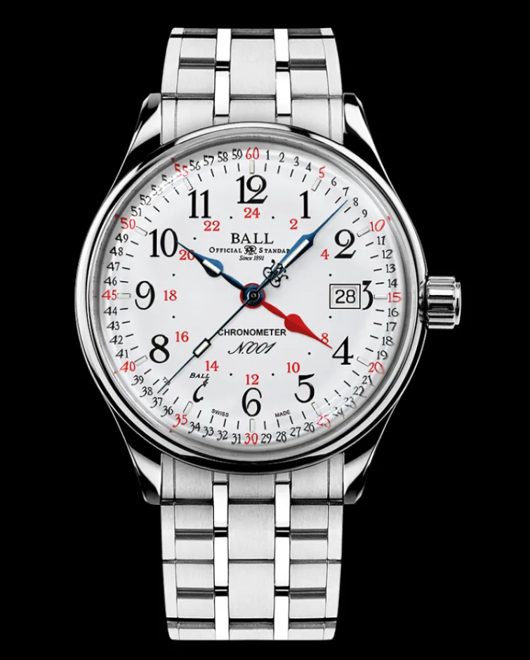 Ball Watch Trainmaster<Trainmaster Standard Time GMT (40mm)